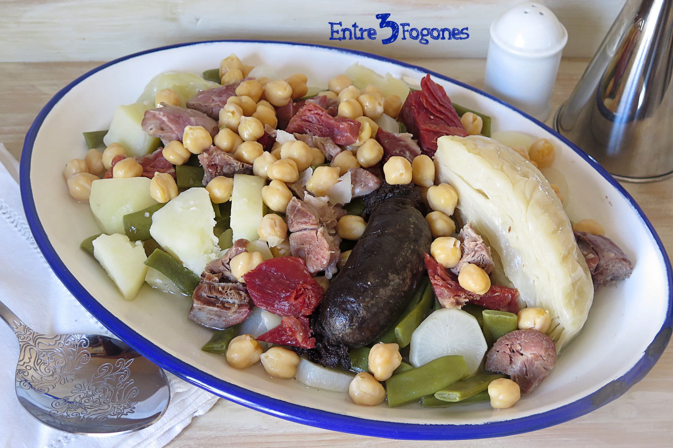 Receta Olla Fresca de Albacete con Garbanzos