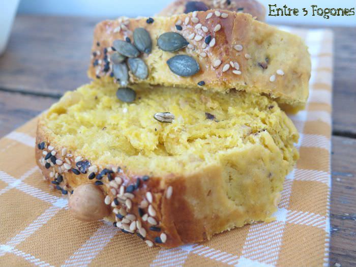Receta Pan de Potimarron y Avellanas