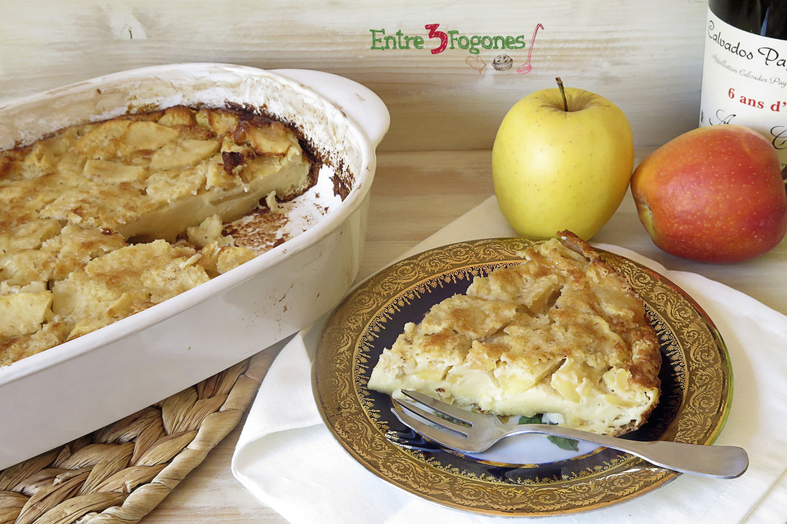 Receta Pastel de Manzana "Flognarde" Receta Pastel de Manzana "Flognarde"