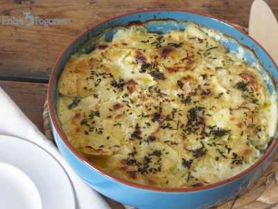 Receta Pastel de Patatas con Espinacas y Salmón Receta Pastel de Patatas con Espinacas y Salmón