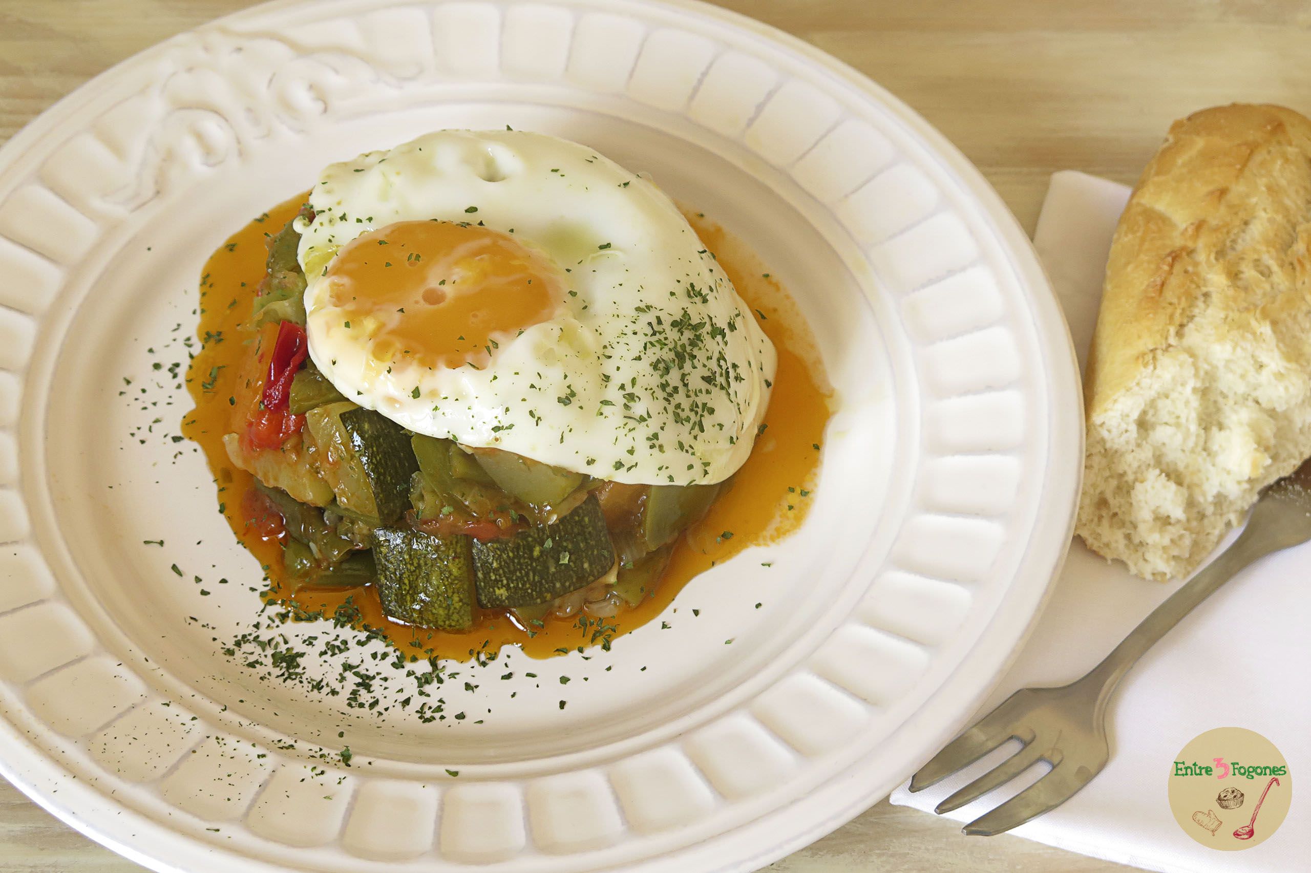 Receta Pisto Manchego con Huevo Receta Pisto Manchego con Huevo