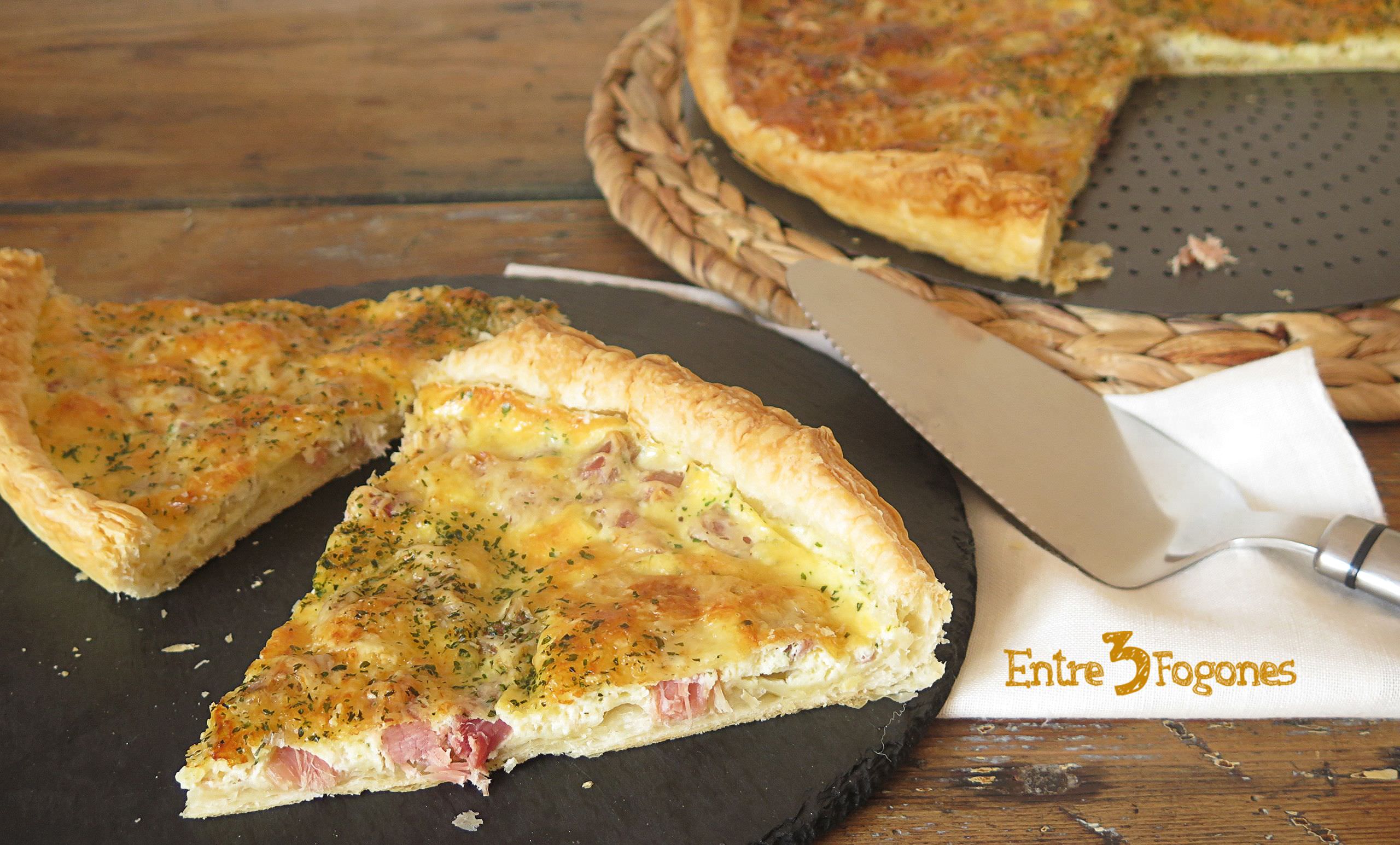 Receta Quiche de Lacón Gallego y Queso