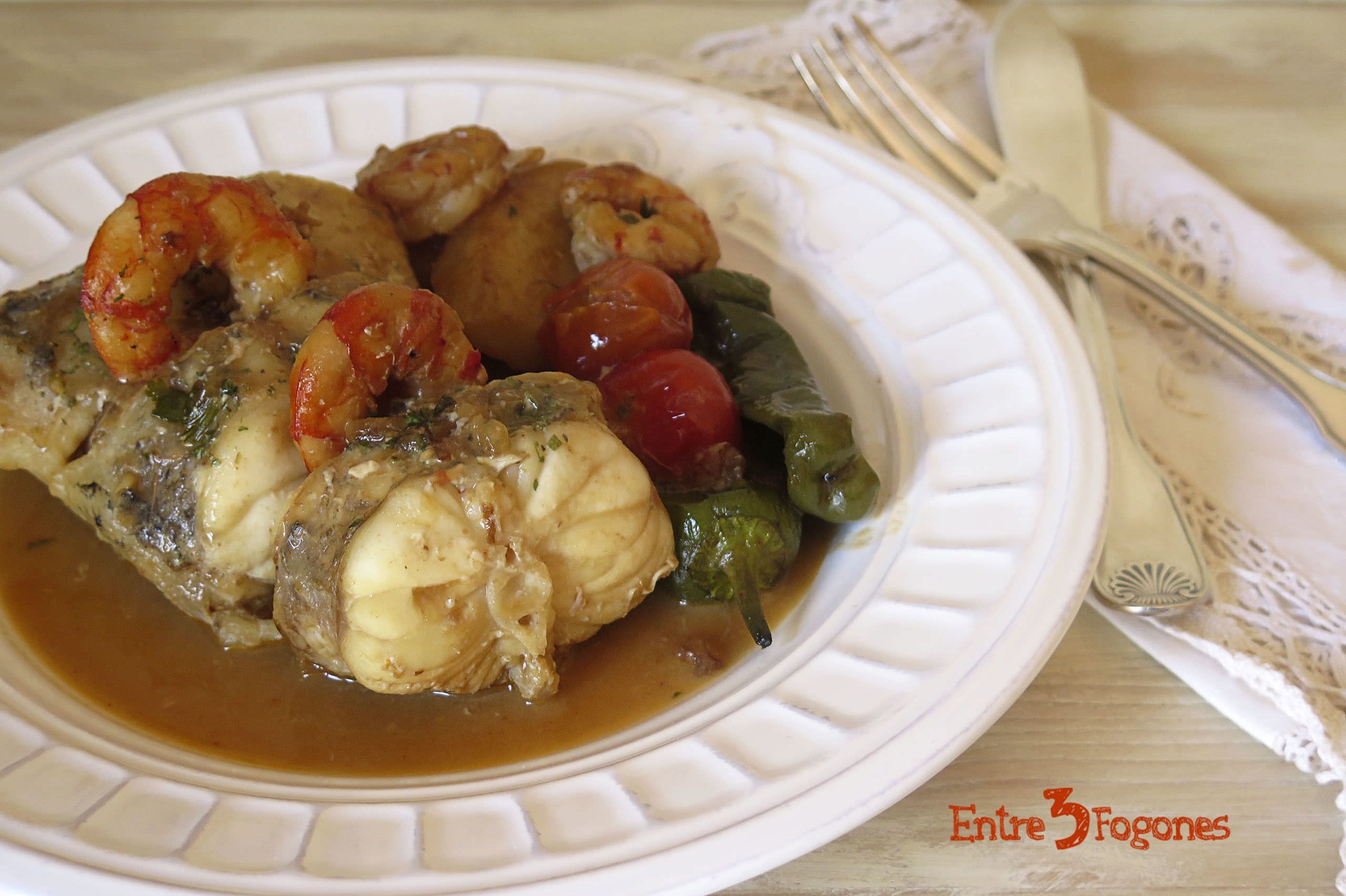 Receta Rape al Horno con Verduras a la Sidra