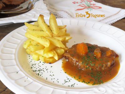 Receta Redondo de Ternera en Salsa de Manzana, Zanahoria y Chocolate