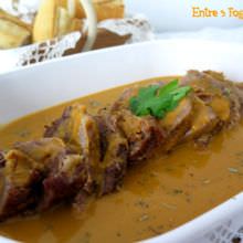 Receta Redondo de Ternera en Salsa de Verduras