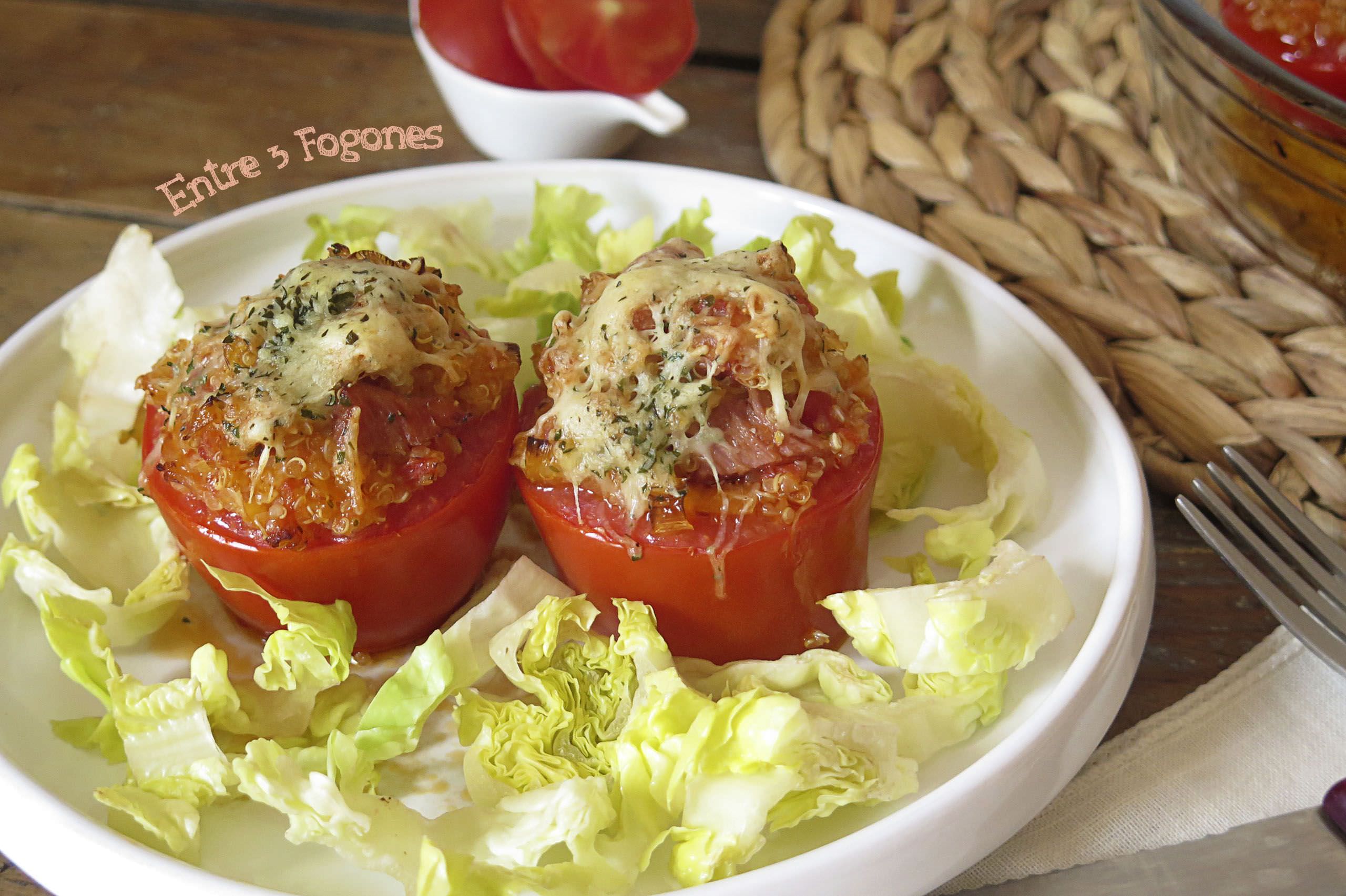 Receta Tomates Rellenos de Quinoa y Lacón Receta Tomates de Quinoa y Lacón