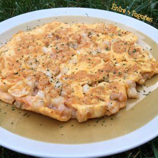 Receta Tortilla de Gambas y Calamar Receta Tortilla de Gambas y Calamar