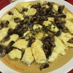Receta Tortilla de Puré de Patatas con Champiñones Receta Tortilla de Puré de Patatas con Champiñones