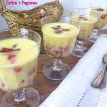 Trifle de Crema Inglesa con Galletas Speculoos y Fresas