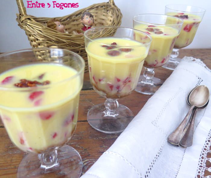 Receta Trifle de Crema Inglesa con Galletas Spéculoos y Fresas
