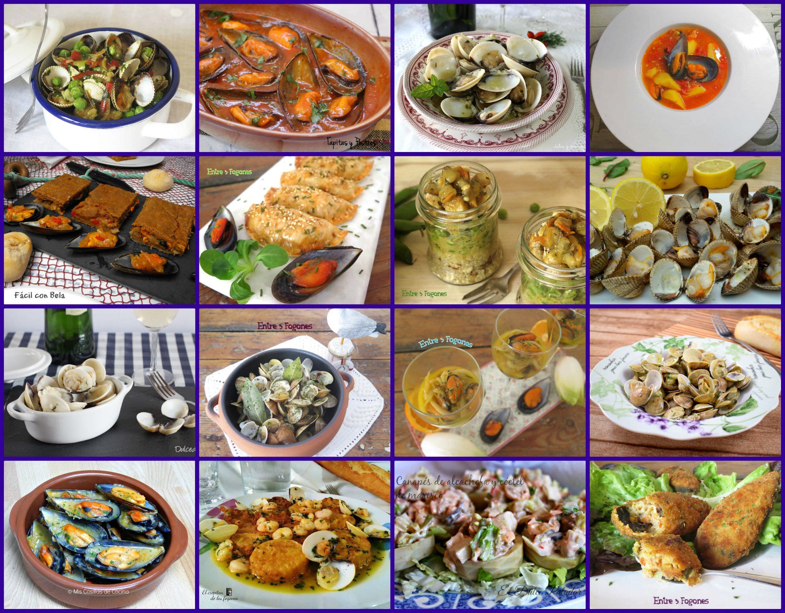 Recetas con Mejillones, Almejas y Berberechos