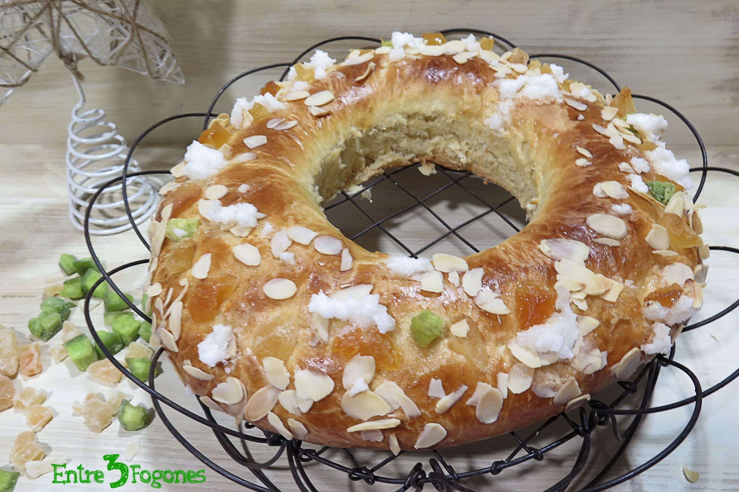 Roscón de Reyes con Fruta Deshidratada