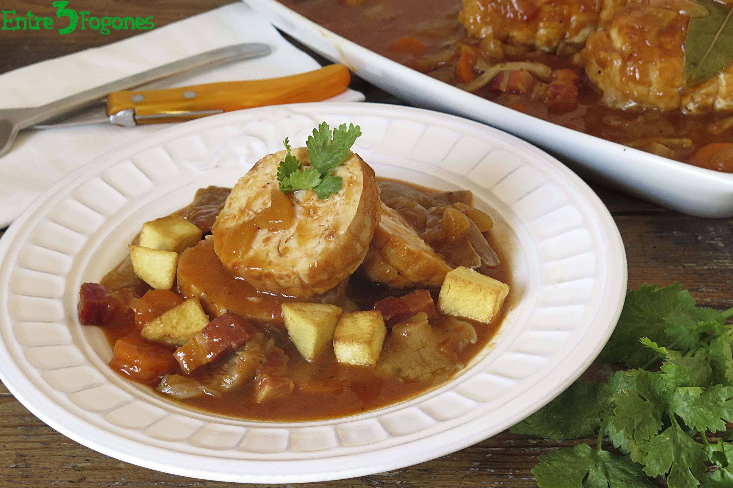 Roti de Pollo en Salsa de Setas