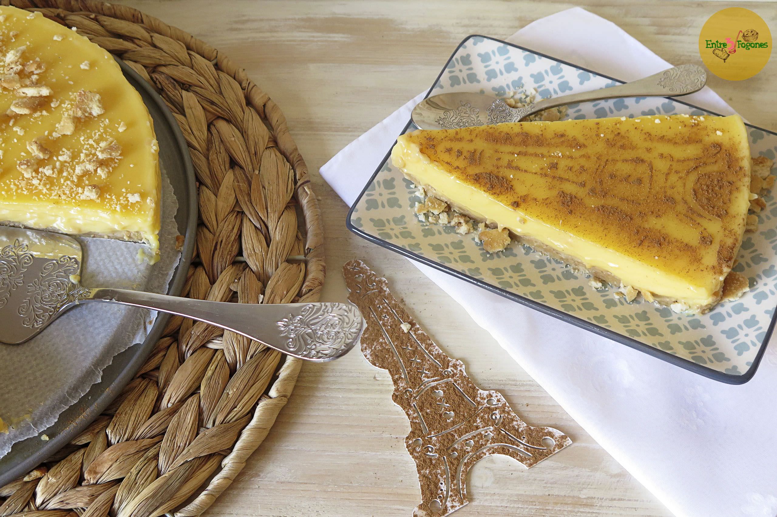 Tarta de Galletas Napolitanas y Flan