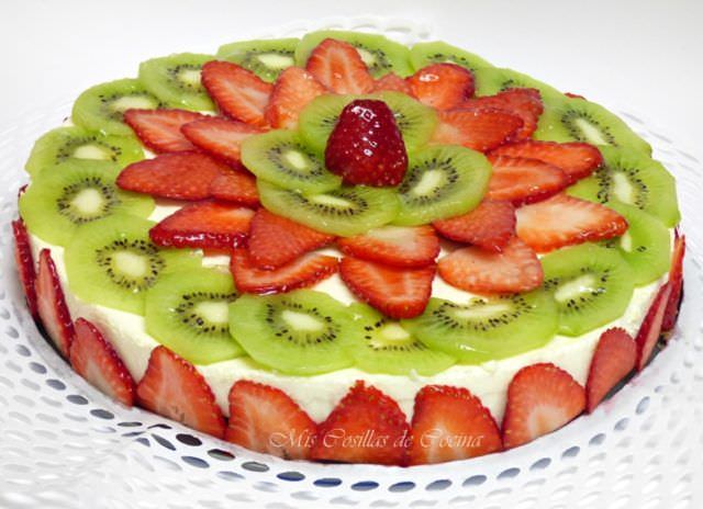 Tarta de Queso y Frutas Tarta de Queso y Frutas