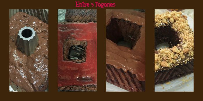 Pasos Bundt Cake de Chocolate Relleno de Mermelada Pasos Bundt Cake de Chocolate Relleno de Mermelada