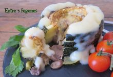 Timbal de Calabacín Relleno de Champiñones