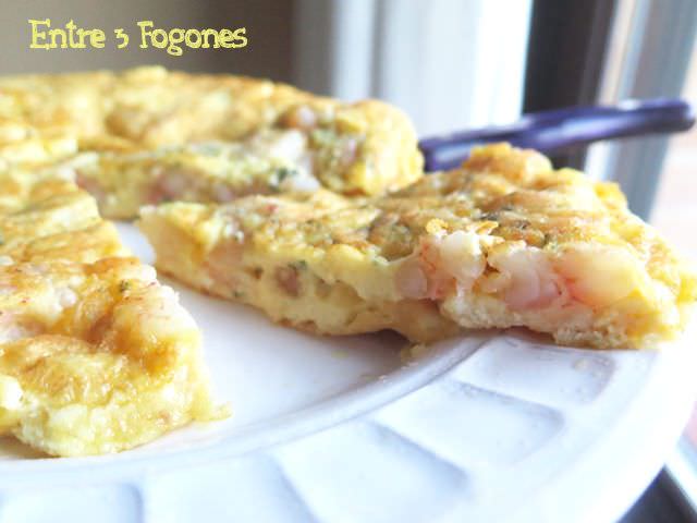 Tortilla de Gambas con Queso y Lenguado Tortilla de Gambas con Queso y Lenguado