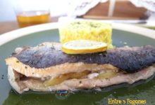 Receta Trucha al horno con manzana y mostaza
