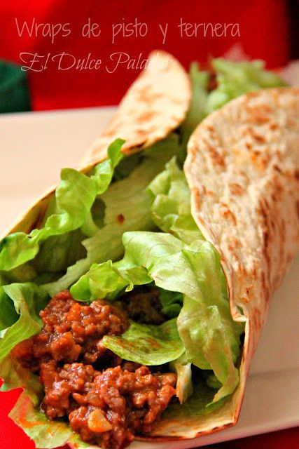 Wraps de Pisto y Ternera Wraps de Pisto y Ternera